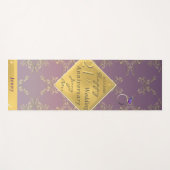 21. Hochzeitstag Brass Yoga Mat Yogamatte (Vorderseite (Horizontal))