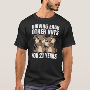 21. Hochzeitstag, der sich gegenseitig Nuts treibt T-Shirt