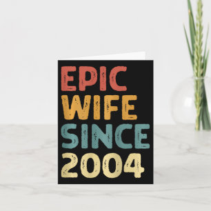 21. Hochzeitstag für seine epische Ehefrau seit 2 Karte