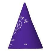 21. Hochzeitstag Iolit lila Juwel Partyhütchen (Rechts)