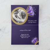 21. Hochzeitstag jetzt dann Fotokarte Karte (Innenseite)