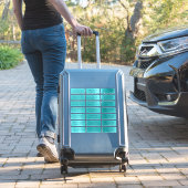 21 individuelle türkisfarbene Blue-Address-Labels Aufkleber (Koffer Insitu)