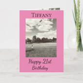 21. Inspiration Folge deinen Träumen zum Geburtsta Karte (Vorderseite)