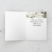 21. Inspiration Folge deinen Träumen zum Geburtsta Karte (Innenseite)