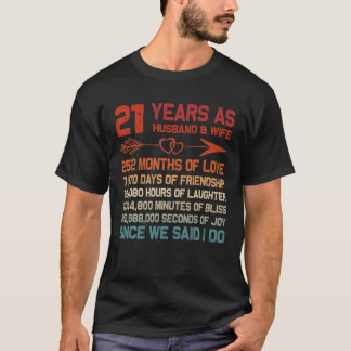 21 Jahre als Ehemann T-Shirt
