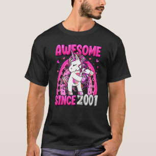 21 Jahre alt Einhorn Flossing 21. Geburtstagsmädch T-Shirt