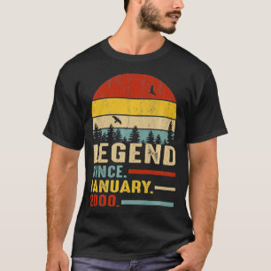 21 Jahre alt Retro Geburtstagsgeschenk Legende sei T-Shirt