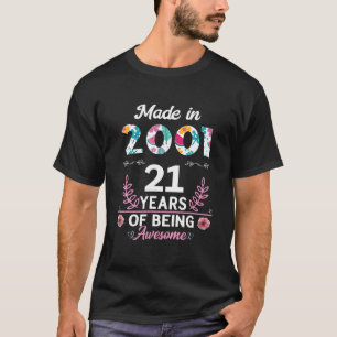 21 Jahre alte Geschenke 21. Geburtstag Geboren im  T-Shirt