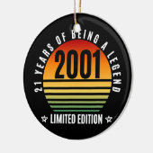 21 Jahre alte Geschenke Retro 2001 Limited Edition Keramik Ornament (Links)