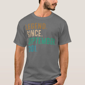 21 Jahre alte Geschenklee seit September 2001 21. T-Shirt