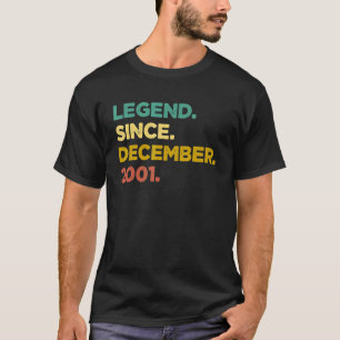 21 Jahre alte Legende Seit Dezember 2001 21. Gebur T-Shirt