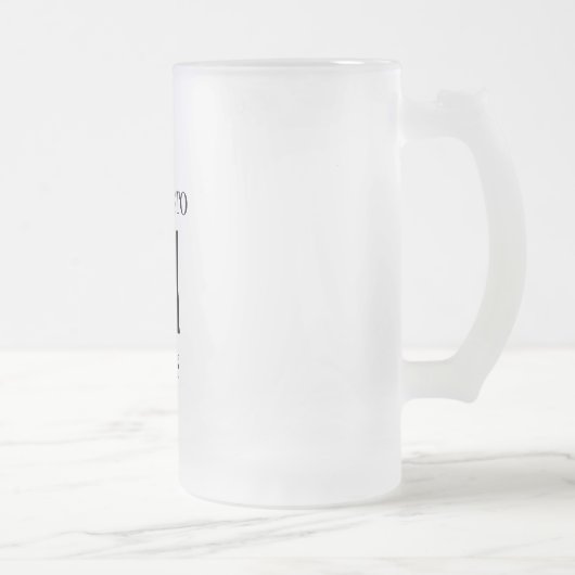 21 Jahre Mattiertes Bier-Glas Mattglas Bierglas (Rechts)