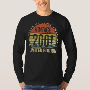 21 Jahre Vintag 2001 21. Geburtstag T-Shirt