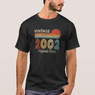 21 Jahre Vintag 2002 21. Geburtstag T-Shirt
