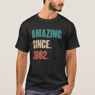 21 Jahre Vintag 2002 Geburtstag 21. Dekoration T-Shirt
