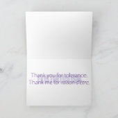 21. Jahrhundert danken Ihnen Anmerkungen Dankeskarte (Innenseite)