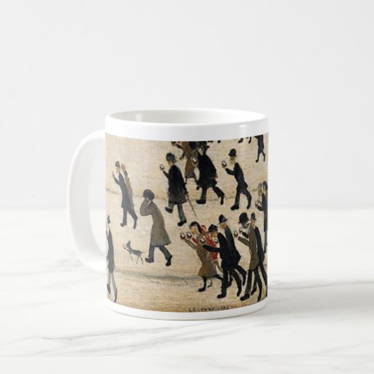 21. Jahrhundert LS Lowry Kaffeetasse (Vorderseite Links)