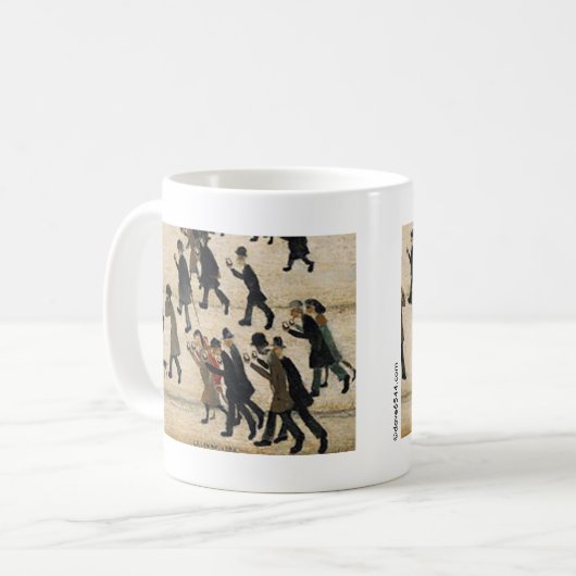 21. Jahrhundert LS Lowry Kaffeetasse (Vorderseite Links)