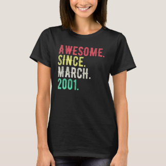 21-jährig März 2001 T-Shirt