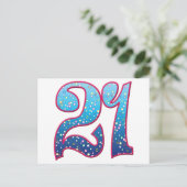 21-jähriger Rave Postkarte (Stehend Vorderseite)