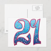 21-jähriger Rave Postkarte (Vorne/Hinten)