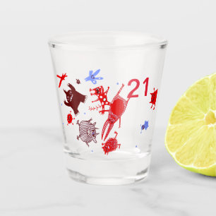 21-jähriges Glas