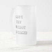 21. Jeder muss an etwas glauben Mattglas Bierglas (Vorderseite Links)