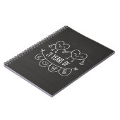 21. Jubiläum Geschenk Chalk Herzen Notizblock (Linke Seite)