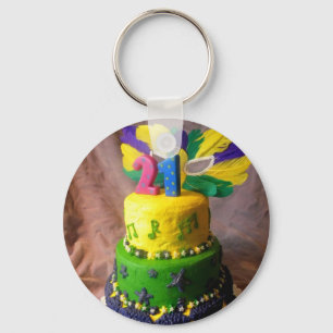 21 Karneval-Kuchen Schlüsselanhänger