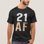 21 Legal AF 21St Birthday Retro T-Shirt<br><div class="desc">21 AF T - Shirt. Bald der Jahrestag deines Freundes, Vaters, Mama, Onkel, Großvater, Tante, Freundin, Schwester, Mutter, Bruder? Retro 21. Geburtstagsgeschenk für Vintage Liebhaber. Leckerei mit Spaß - Straight Outta 2000 2021 Geburtstagsparty Geschenk! 21 AF T - Shirt. Vintager Geburtstagsdruck/Männer/Frauen. Nehmen Sie sich ein Set an Accessoires für den...</div>