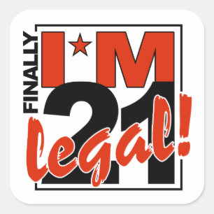 21 & LEGAL Aufkleber