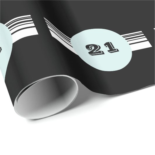 21. männliche jedes mögliches Alter Geschenkpapier (Rolleneckpunkt)