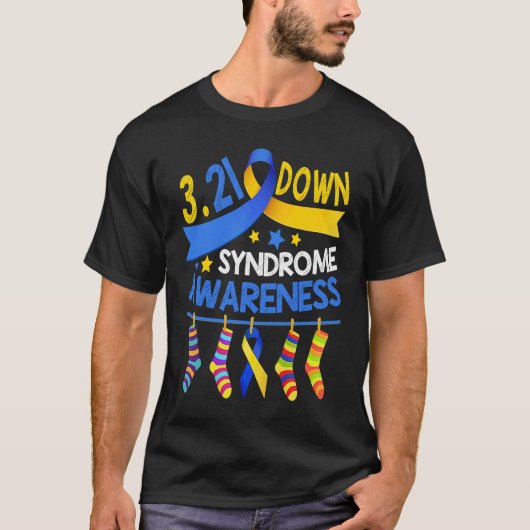 21 March World Down Syndrome Awareness Day Socks R T-Shirt (Vorderseite)