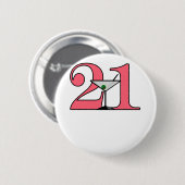"21" Martini-Entwurf Button (Vorne & Hinten)