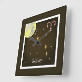 21. März bis 20. April Quadratische Wanduhr (Winkel)