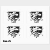 21. März Rechteckiger Aufkleber (Blatt)