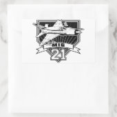 21. März Rechteckiger Aufkleber (Tasche)