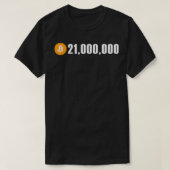 21 Millionen 21 000 000 Bitcoin BTC T-Shirt (Design vorne)