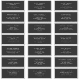 21 Moderne Schwarz-weiße Gästeschriften Aufkleber