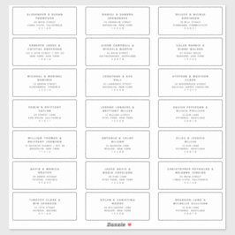 21 Moderne Wedding Guest Address Labels
