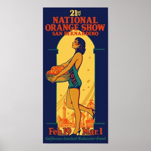21. Nationales Orange Show Vintage Poster 1931 (Vorne)