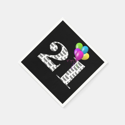 21. Party-Ballons Serviette (Ecke)