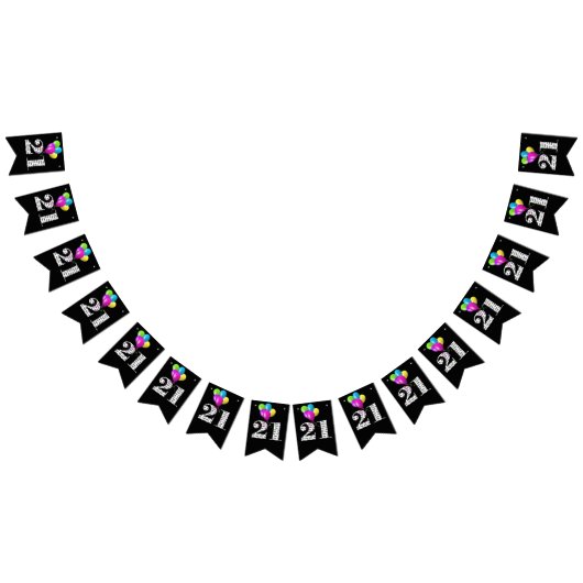 21. Party-Ballons Wimpelkette (Alle)