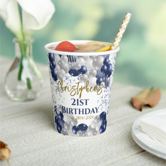 21. Party Navy Balloons Pappbecher