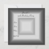 21. Party Silber Gold Einladung (Rückseite)
