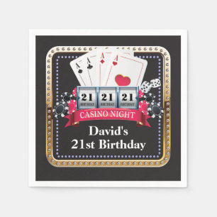 21. Poker Spielkarte Casino Serviette