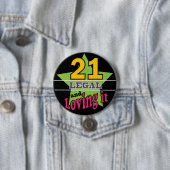 21 Recht und Geliebtheit | 21. Geburtstag Button (Beispiel)