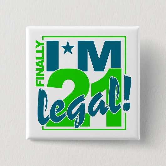 21 & RECHTLICH BUTTON (Vorderseite)