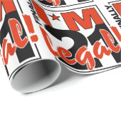 21 & RECHTLICHE Verpackungspapier Geschenkpapier (Rolleneckpunkt)