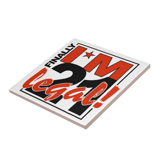 21 & RECHTSKachel Fliese (Seite)